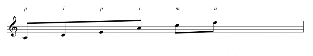 Pi arpeggio 9