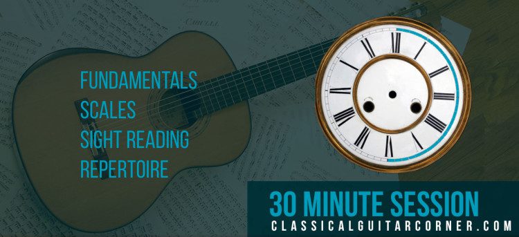 4 Practice Templates for Classical Guitar: 30-Minute Session