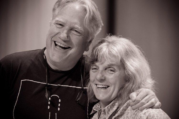 Two smiling participants at Classical Guitar Corner Summer School