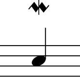 Mordent symbol in notation