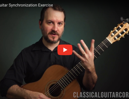 Classical Guitar Synchronization Exercise