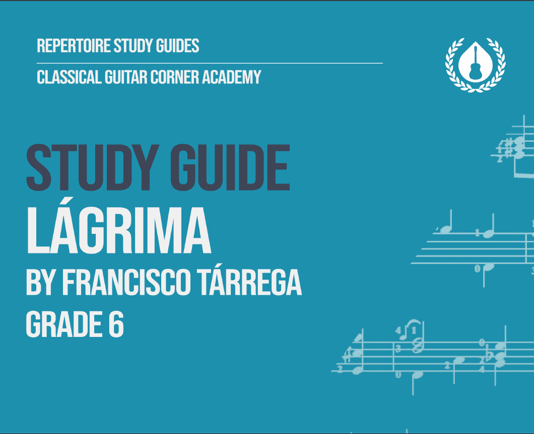 Lágrima Classical Guitar Lesson