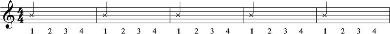 Whole note claps