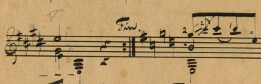 Image of key change in Lagrima by Tarrega
