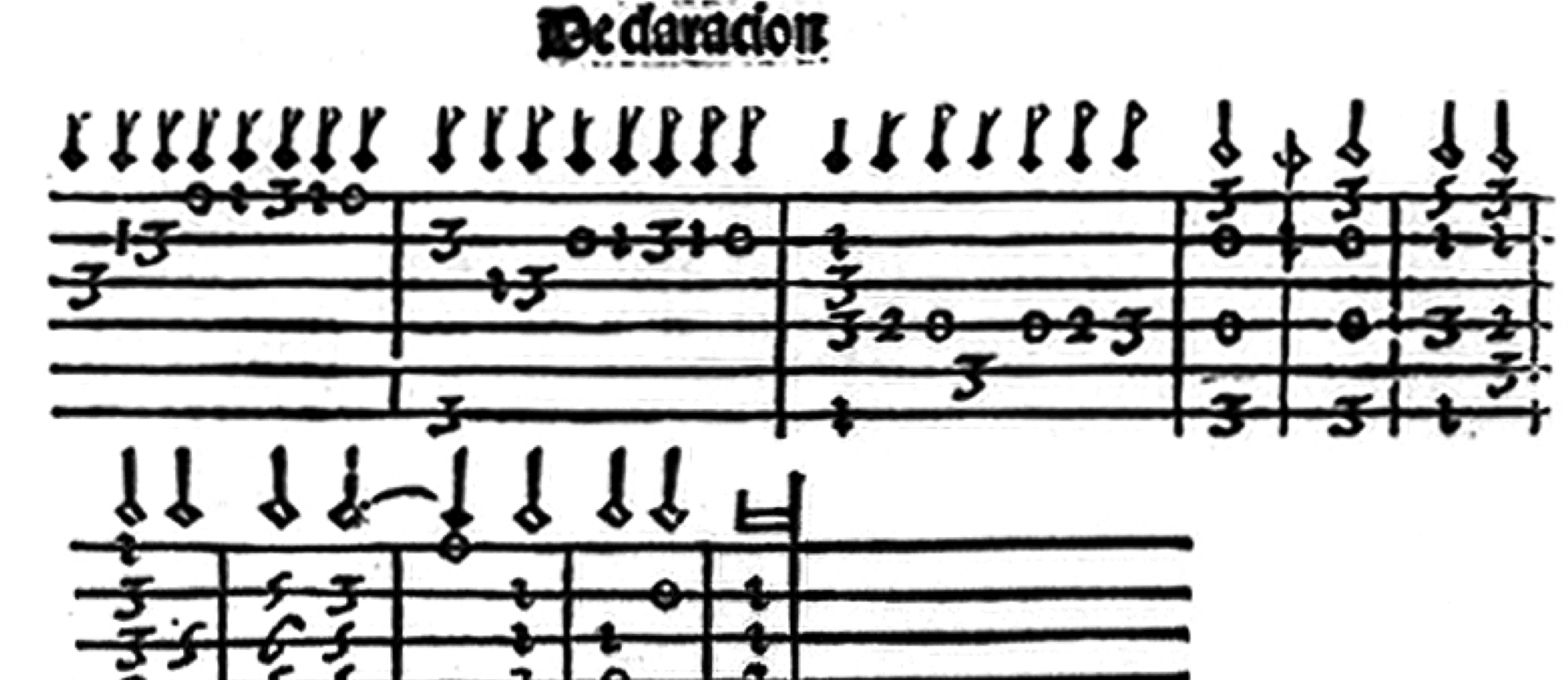 Early Guitar Cousins: Vihuela Tablature