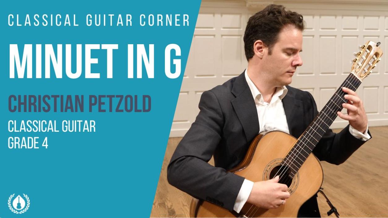 Minuet in G by Christian Petzold for Classical Guitar